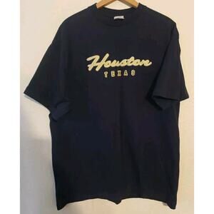 vintage USA made Intex 90s y2k Houston Texas tshirt XL Stain on back MADE IN USA